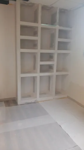 Création d'étagères intégrées en placo par Home Renov'24 à Bergerac 