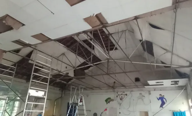 Ancien faux plafond 